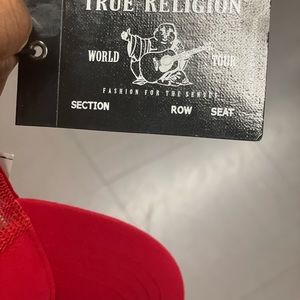 RED - TRUE RELIGION TRUCKER HAT